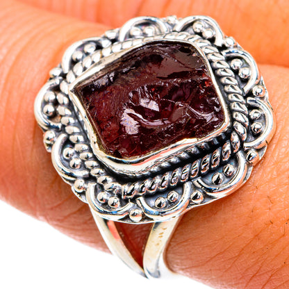 Garnet Rings handcrafted by Ana Silver Co - RING79217