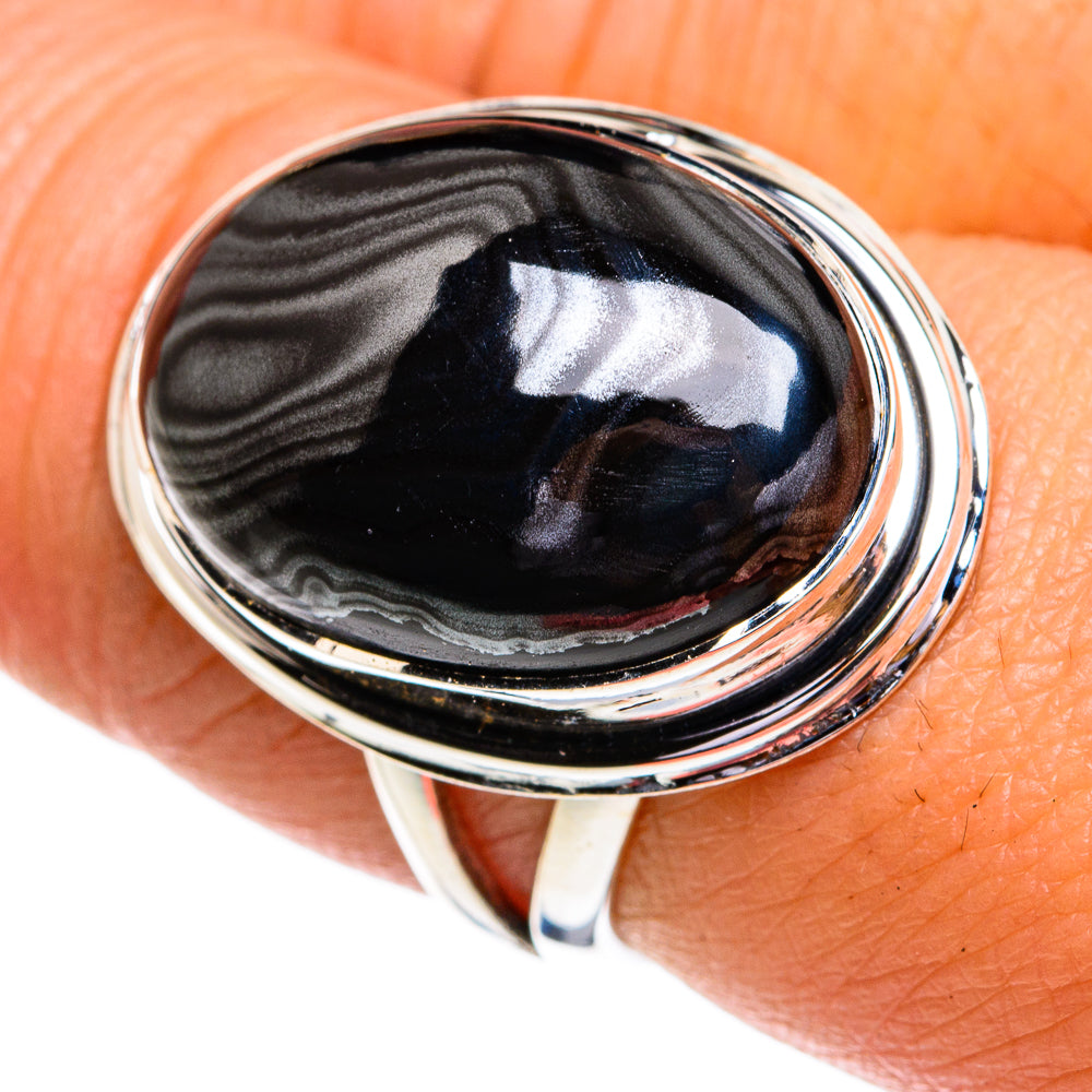 Psilomelane Rings handcrafted by Ana Silver Co - RING79221