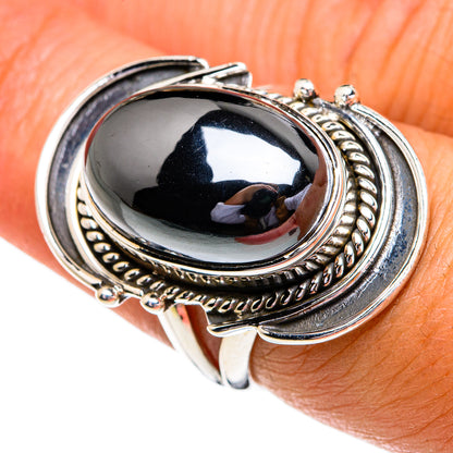 Hematite Rings handcrafted by Ana Silver Co - RING79227