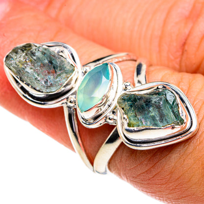 Aquamarine Rings handcrafted by Ana Silver Co - RING79234