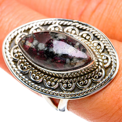 Russian Eudialyte Rings handcrafted by Ana Silver Co - RING79246