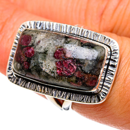 Russian Eudialyte Rings handcrafted by Ana Silver Co - RING79247