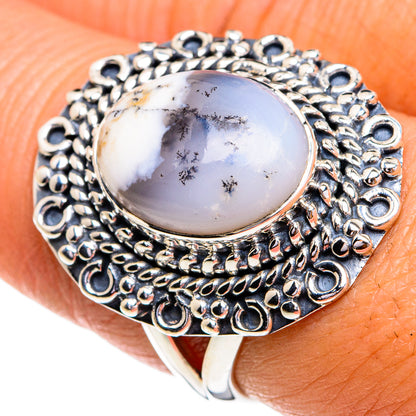 Dendritic Opal Rings handcrafted by Ana Silver Co - RING79252