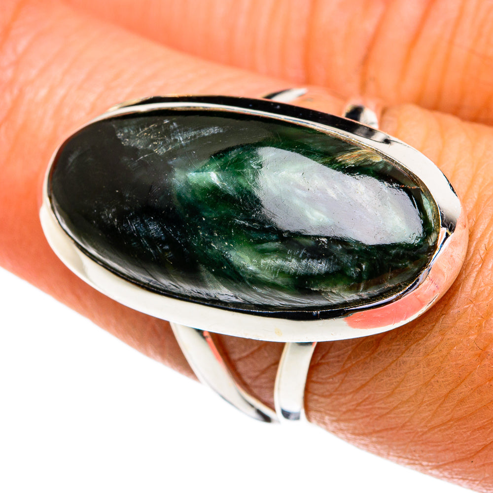 Seraphinite Rings handcrafted by Ana Silver Co - RING79266