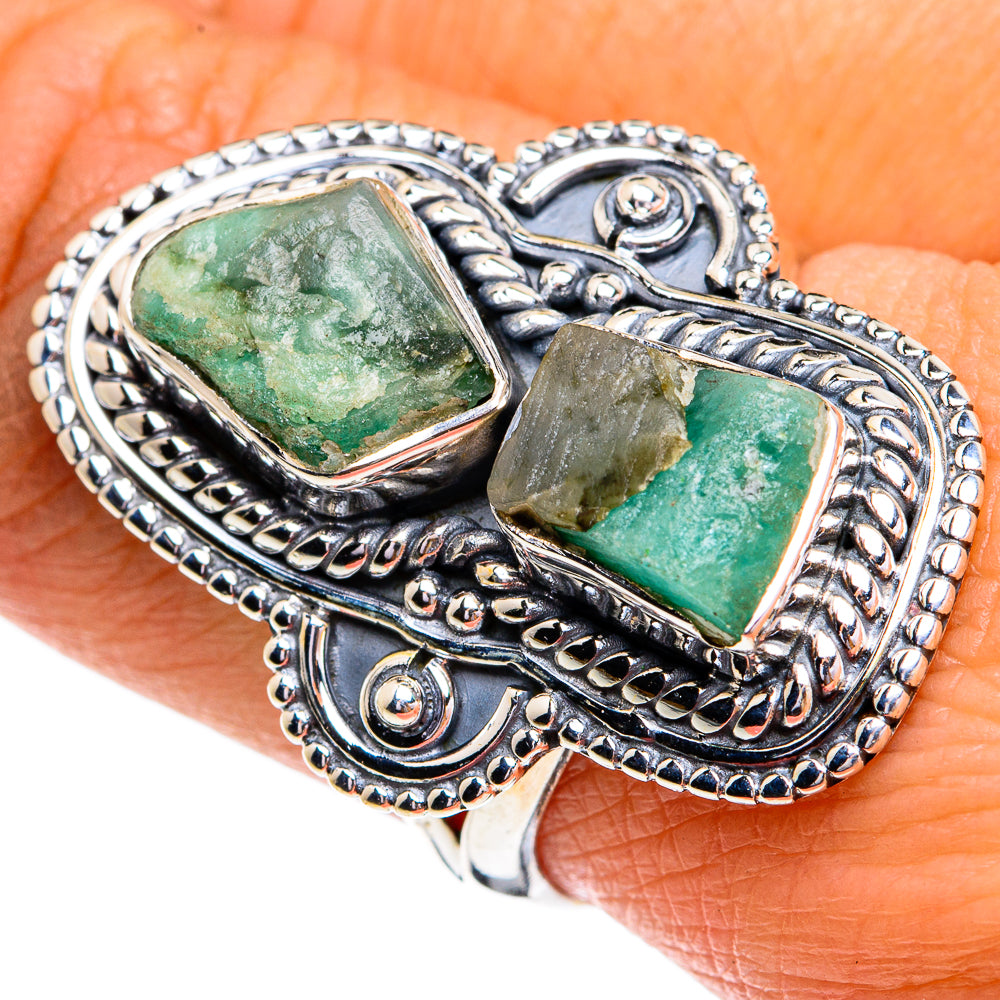 Chrysoprase Rings handcrafted by Ana Silver Co - RING79267