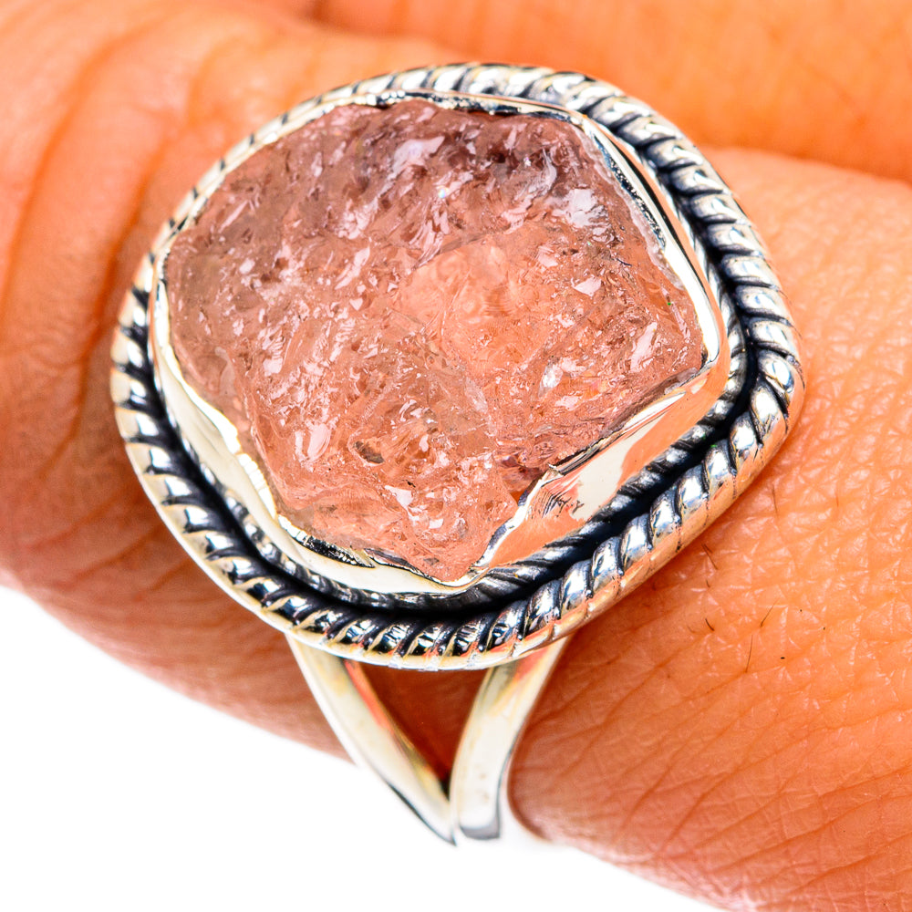 Rose Quartz Rings handcrafted by Ana Silver Co - RING79271