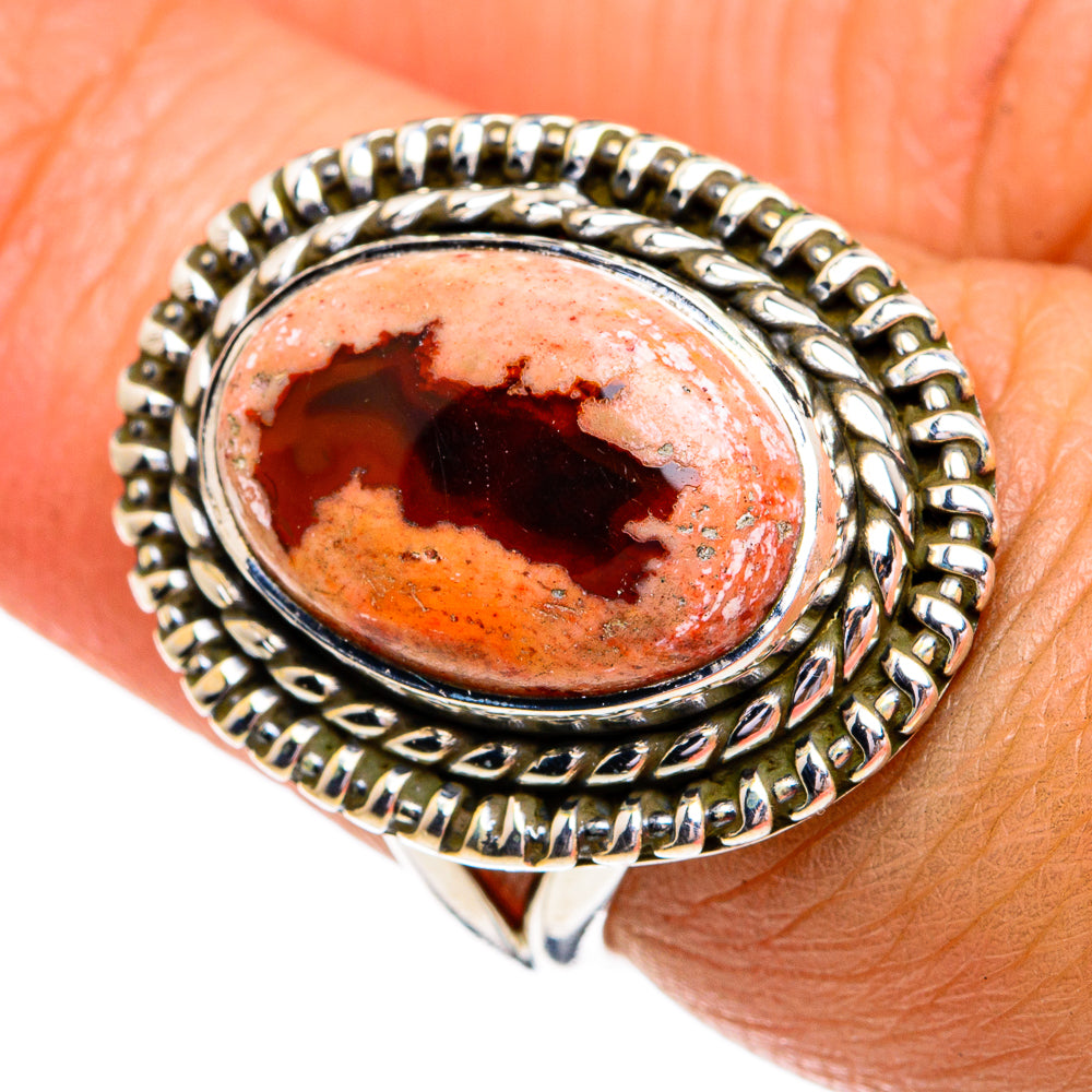 Mexican Fire Opal Rings handcrafted by Ana Silver Co - RING79282