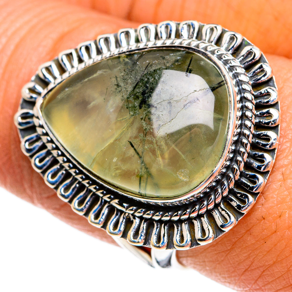Prehnite Rings handcrafted by Ana Silver Co - RING79290