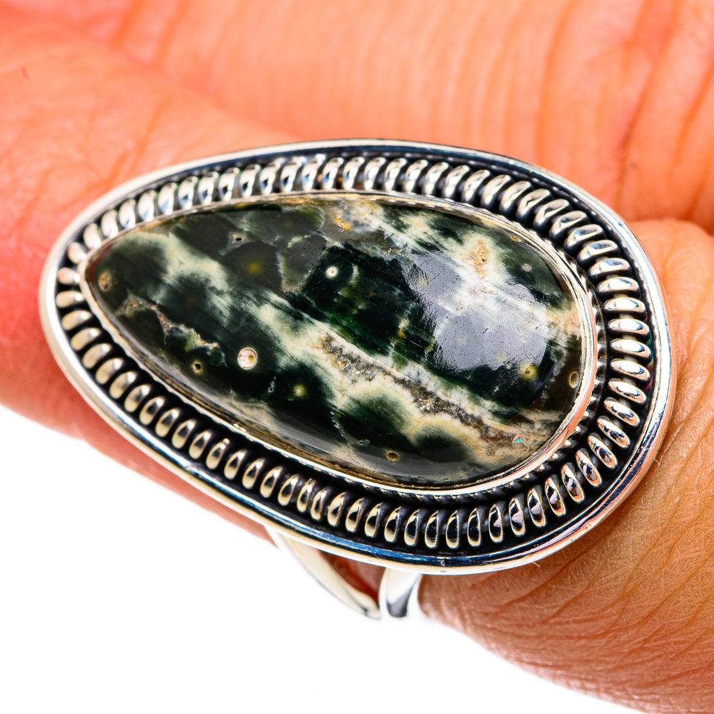 Ocean Jasper Rings handcrafted by Ana Silver Co - RING79291