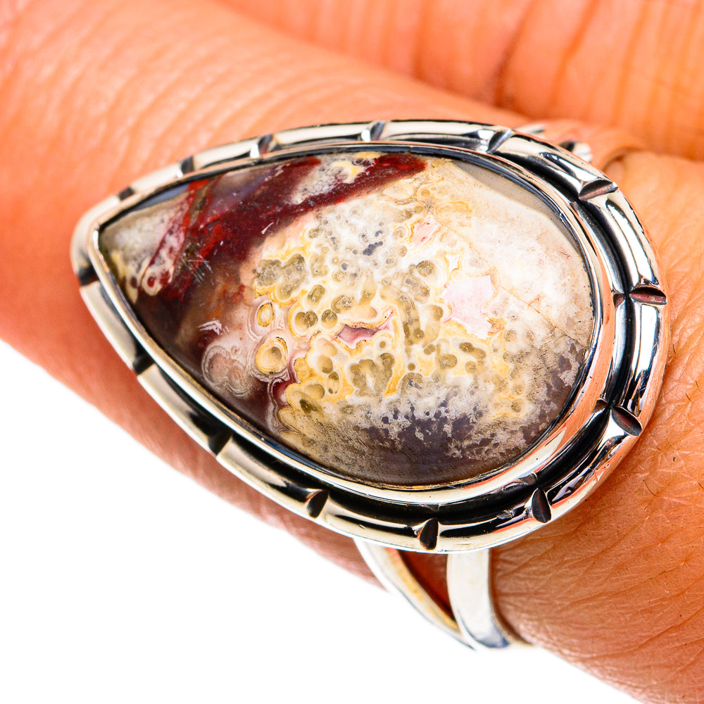 Fossil Coral Rings handcrafted by Ana Silver Co - RING79294