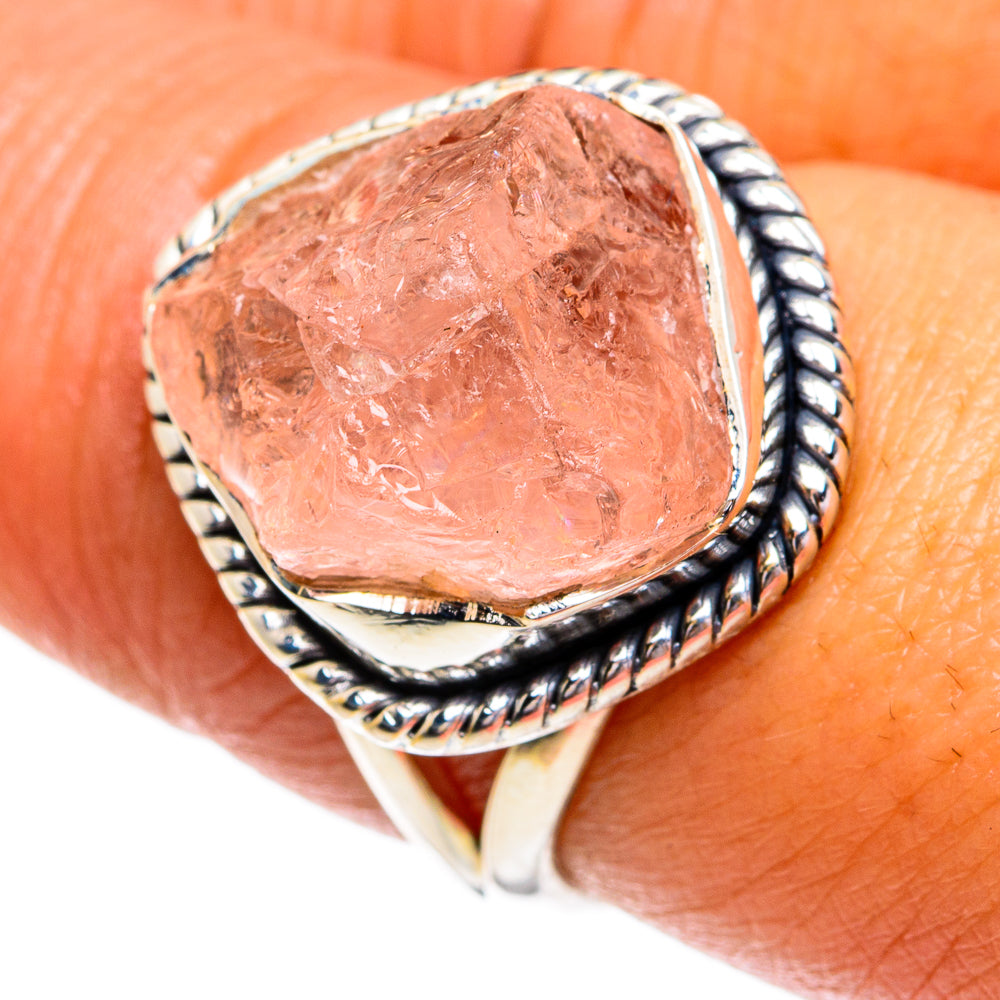 Rose Quartz Rings handcrafted by Ana Silver Co - RING79297