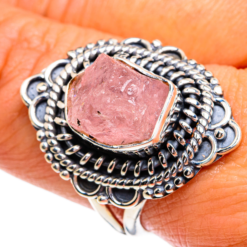 Rose Quartz Rings handcrafted by Ana Silver Co - RING79299