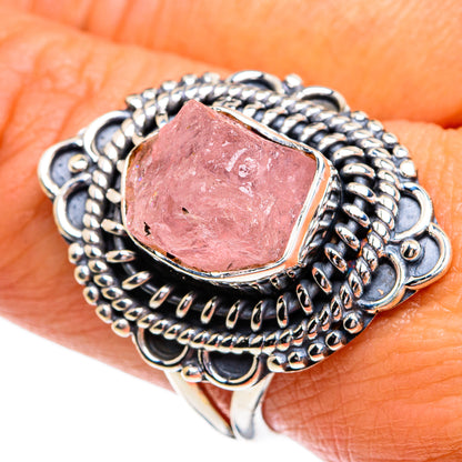 Rose Quartz Rings handcrafted by Ana Silver Co - RING79299