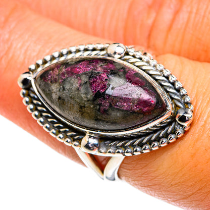 Russian Eudialyte Rings handcrafted by Ana Silver Co - RING79300