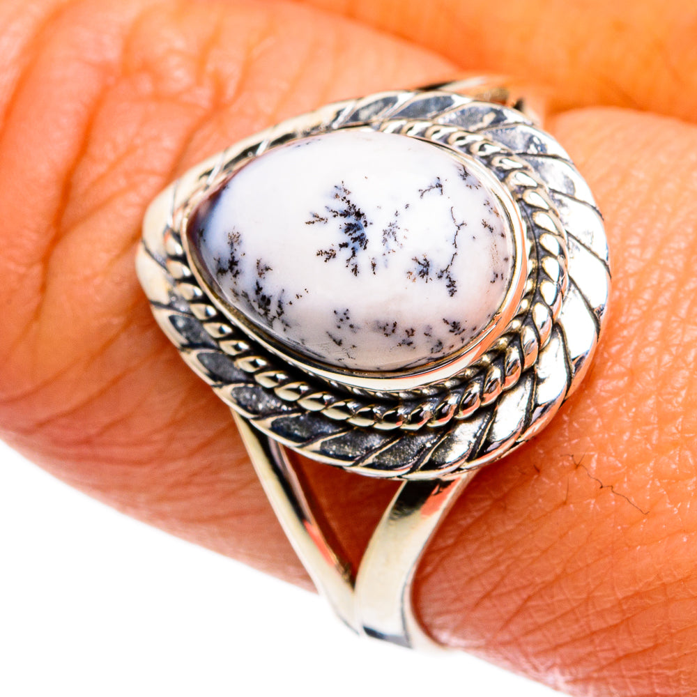 Dendritic Opal Rings handcrafted by Ana Silver Co - RING79306