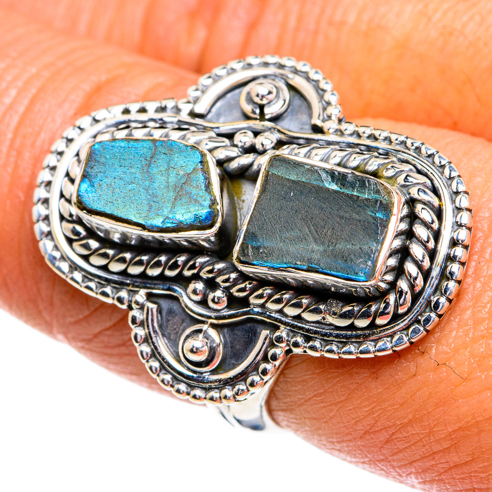Labradorite Rings handcrafted by Ana Silver Co - RING79313