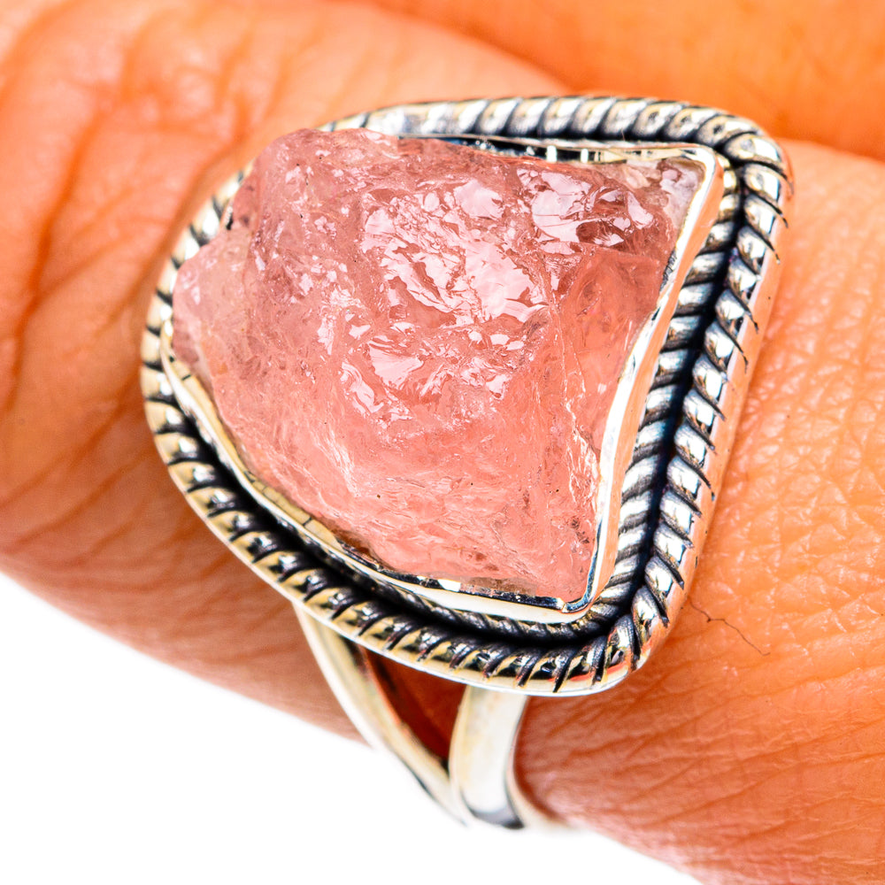 Rose Quartz Rings handcrafted by Ana Silver Co - RING79320