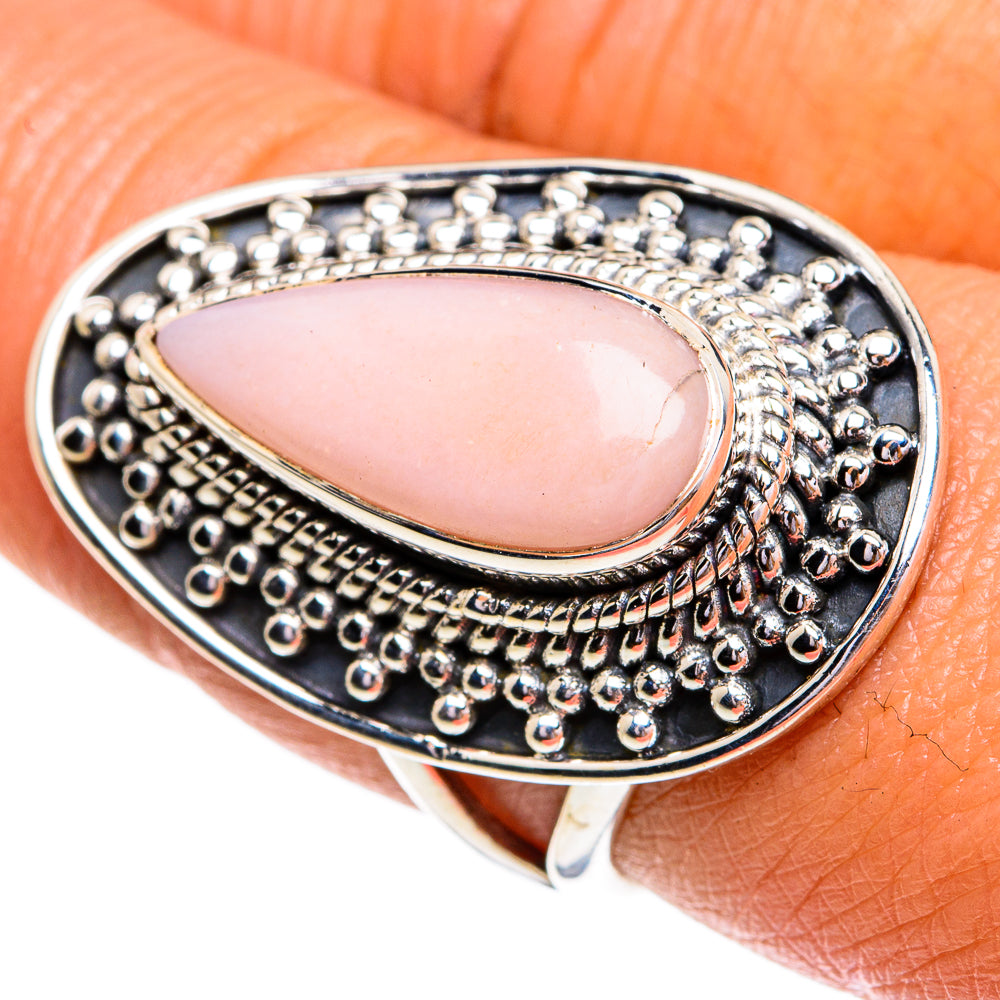 Pink Opal Rings handcrafted by Ana Silver Co - RING79322