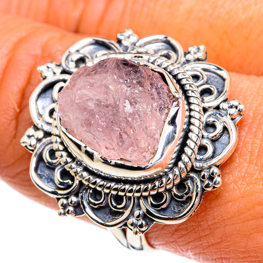 Rose Quartz Rings handcrafted by Ana Silver Co - RING79323