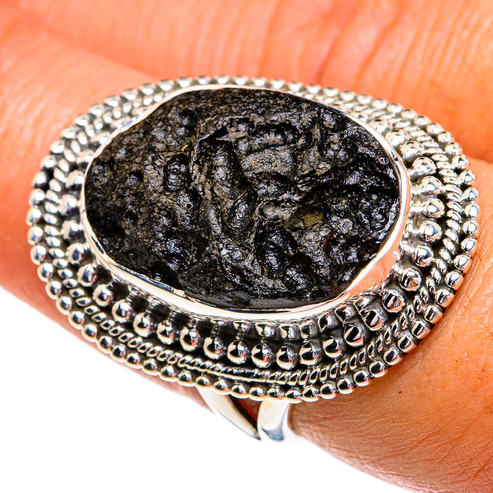 Tektite Rings handcrafted by Ana Silver Co - RING79330