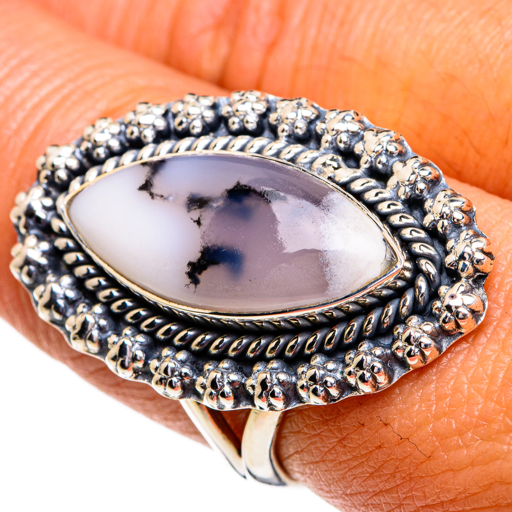 Dendritic Opal Rings handcrafted by Ana Silver Co - RING79332