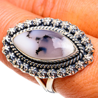 Dendritic Opal Rings handcrafted by Ana Silver Co - RING79332