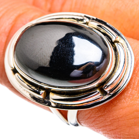 Hematite Rings handcrafted by Ana Silver Co - RING79335