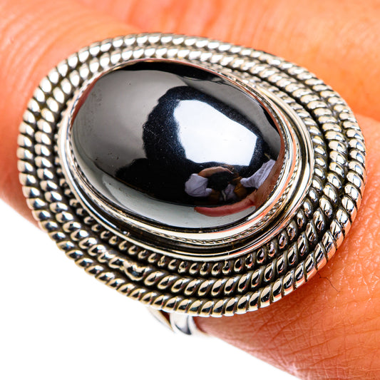 Hematite Rings handcrafted by Ana Silver Co - RING79336
