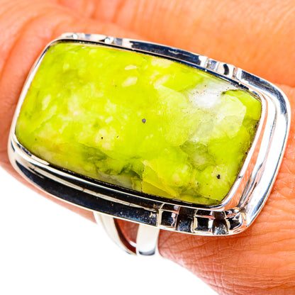 African Green Opal Rings handcrafted by Ana Silver Co - RING79338