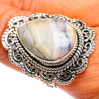 Blue Scheelite Rings handcrafted by Ana Silver Co - RING79339