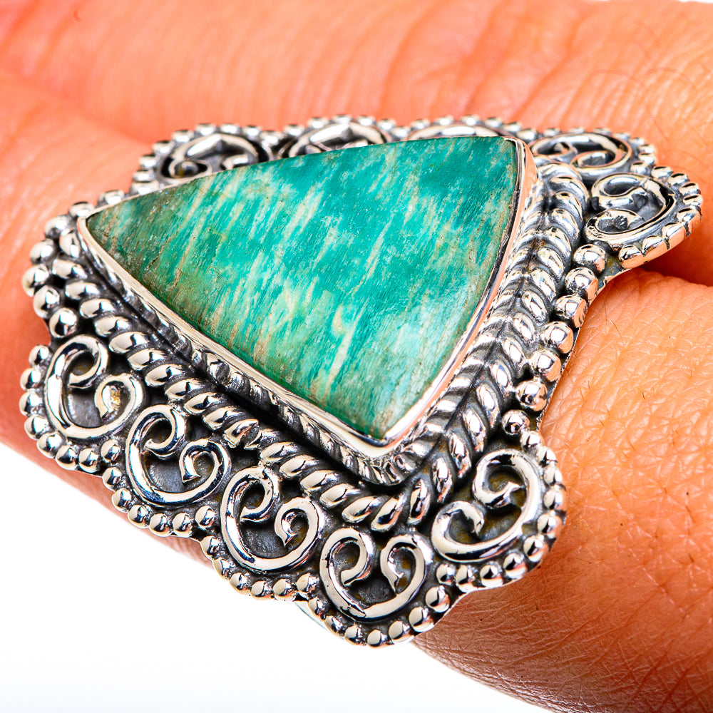 Amazonite Rings handcrafted by Ana Silver Co - RING79343