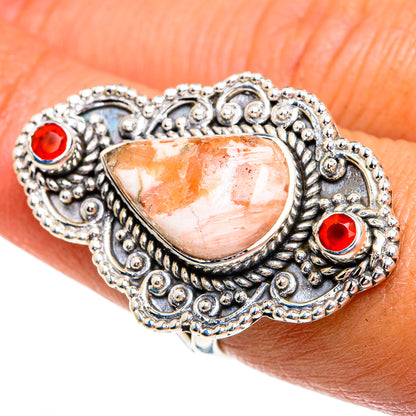 Scolecite Rings handcrafted by Ana Silver Co - RING79355