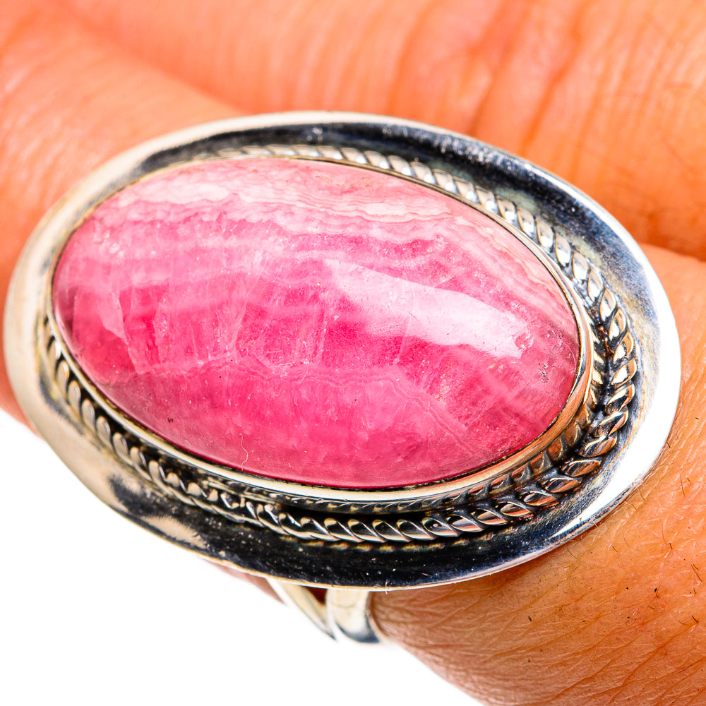 Rhodochrosite Rings handcrafted by Ana Silver Co - RING79357