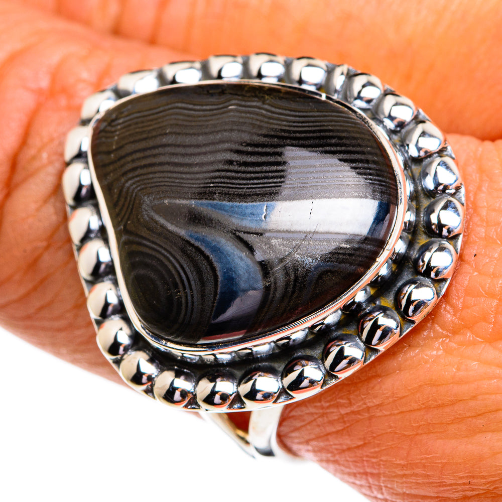 Psilomelane Rings handcrafted by Ana Silver Co - RING79363