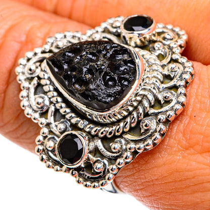 Tektite Rings handcrafted by Ana Silver Co - RING79364