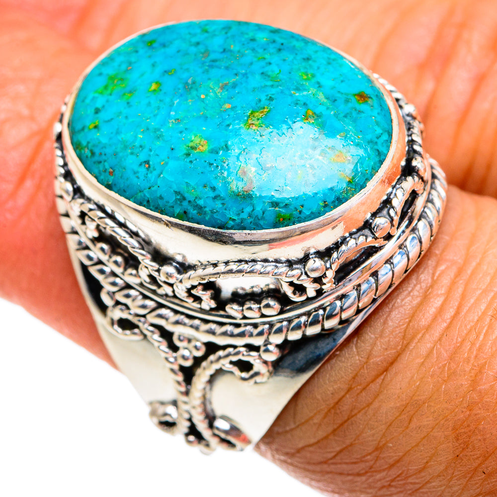 Chrysocolla Rings handcrafted by Ana Silver Co - RING79372
