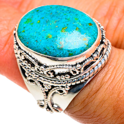 Chrysocolla Rings handcrafted by Ana Silver Co - RING79372