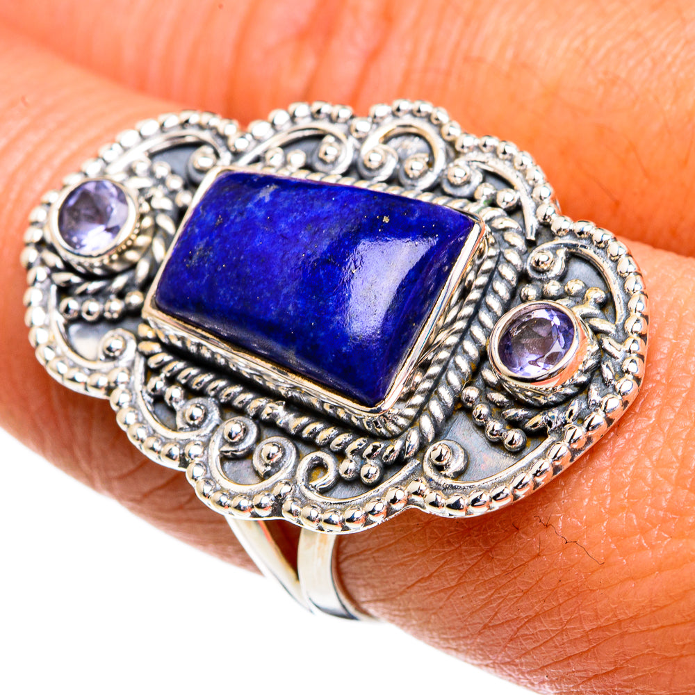Lapis Lazuli Rings handcrafted by Ana Silver Co - RING79373
