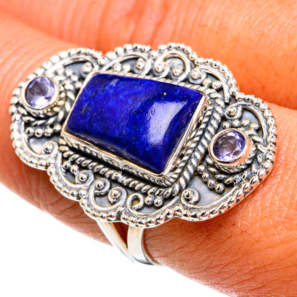 Lapis Lazuli Rings handcrafted by Ana Silver Co - RING79373