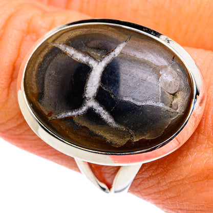 Septarian Geode Rings handcrafted by Ana Silver Co - RING79384