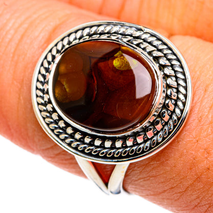 Mexican Fire Agate Rings handcrafted by Ana Silver Co - RING79385