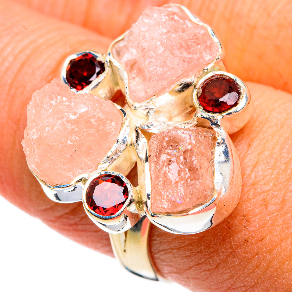 Rose Quartz Rings handcrafted by Ana Silver Co - RING79389