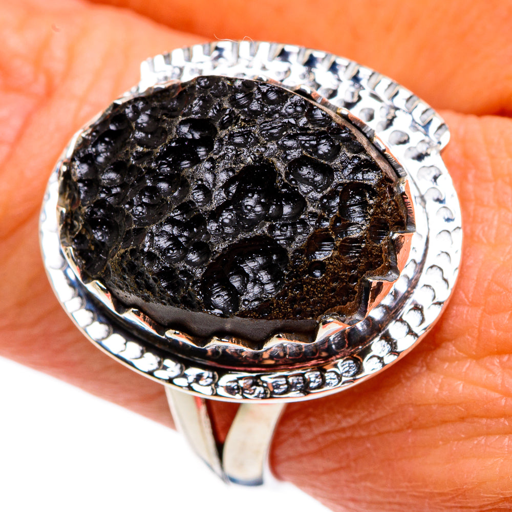 Tektite Rings handcrafted by Ana Silver Co - RING79399