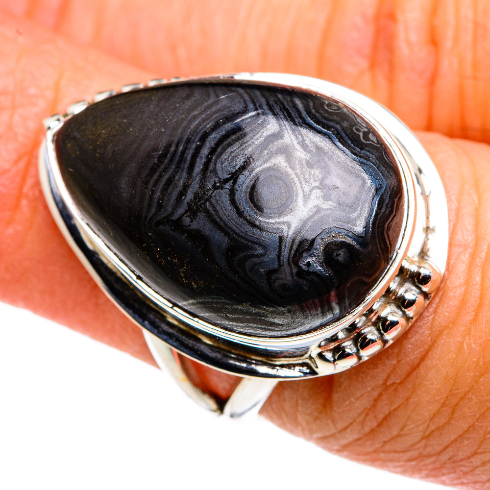 Psilomelane Rings handcrafted by Ana Silver Co - RING79401