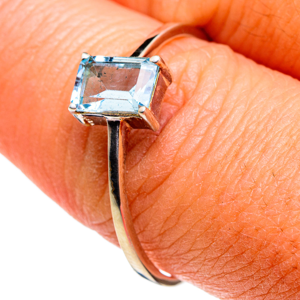 Blue Topaz Rings handcrafted by Ana Silver Co - RING79408