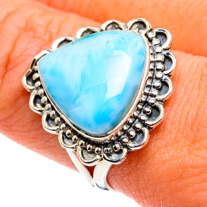 Larimar Rings handcrafted by Ana Silver Co - RING79409