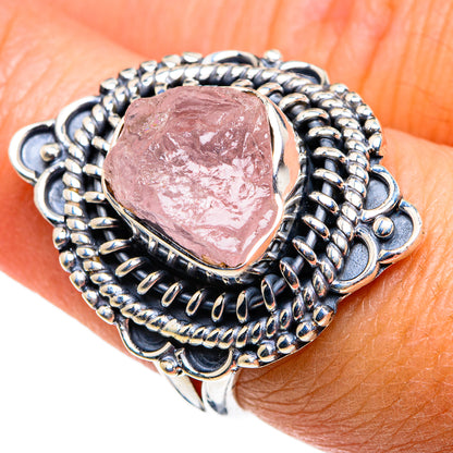 Rose Quartz Rings handcrafted by Ana Silver Co - RING79426