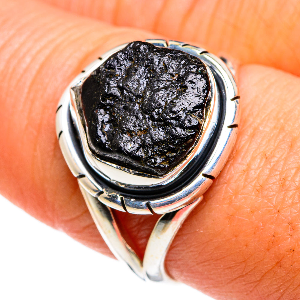 Tektite Rings handcrafted by Ana Silver Co - RING79432