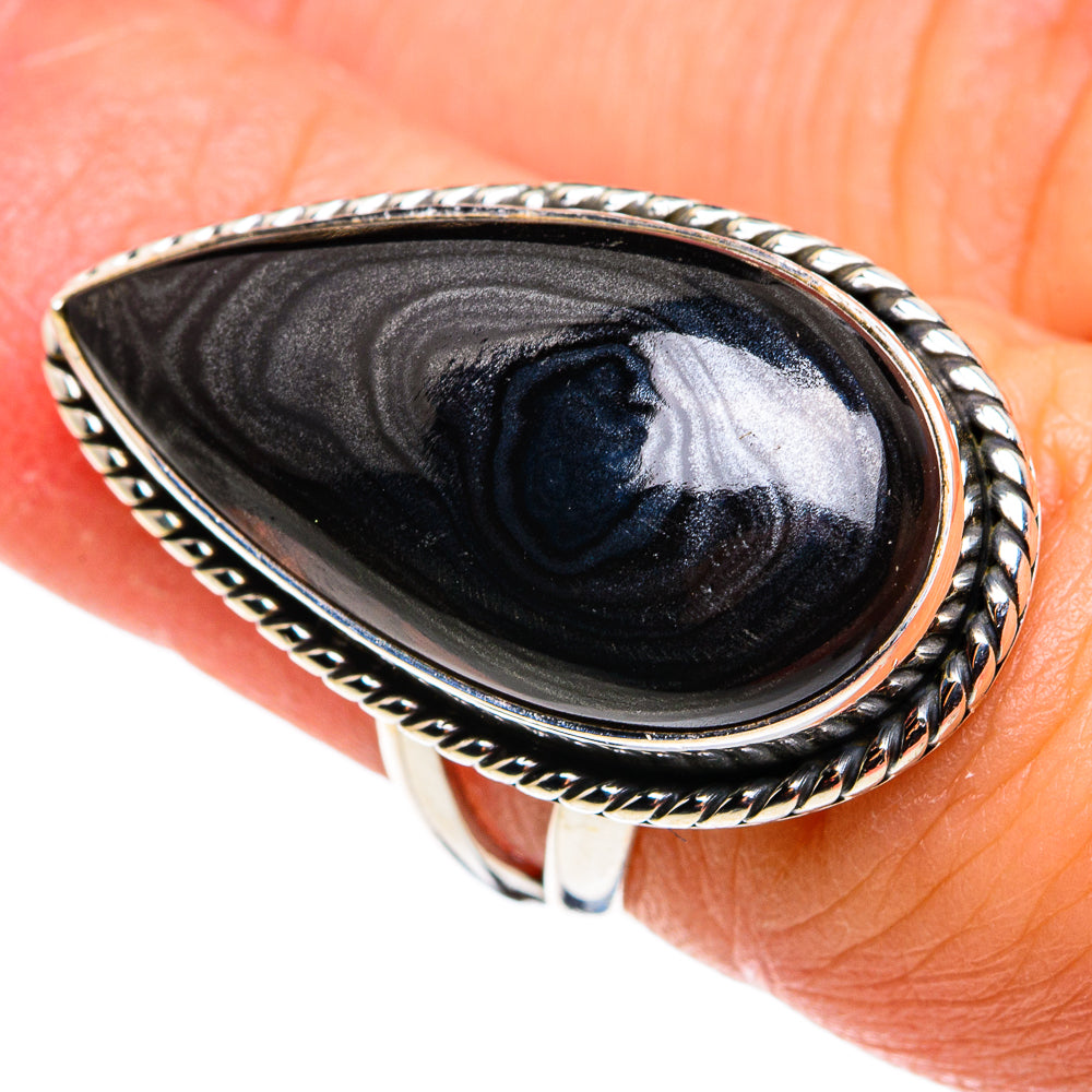 Psilomelane Rings handcrafted by Ana Silver Co - RING79433