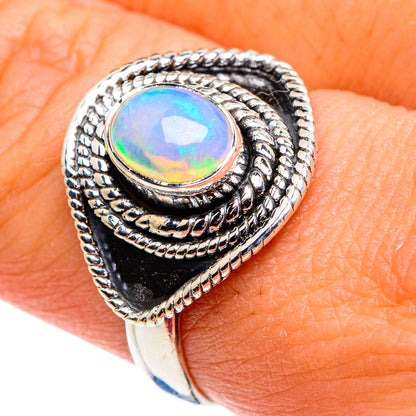 Ethiopian Opal Rings handcrafted by Ana Silver Co - RING79440